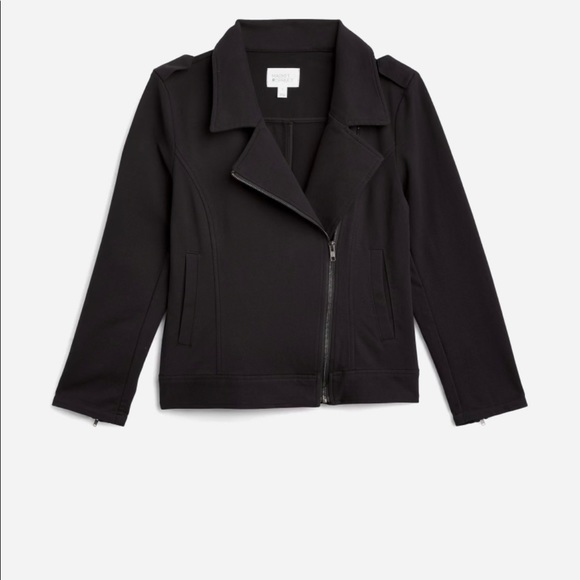 Market & Spruce Jackets & Blazers - Knit Moto Jacket